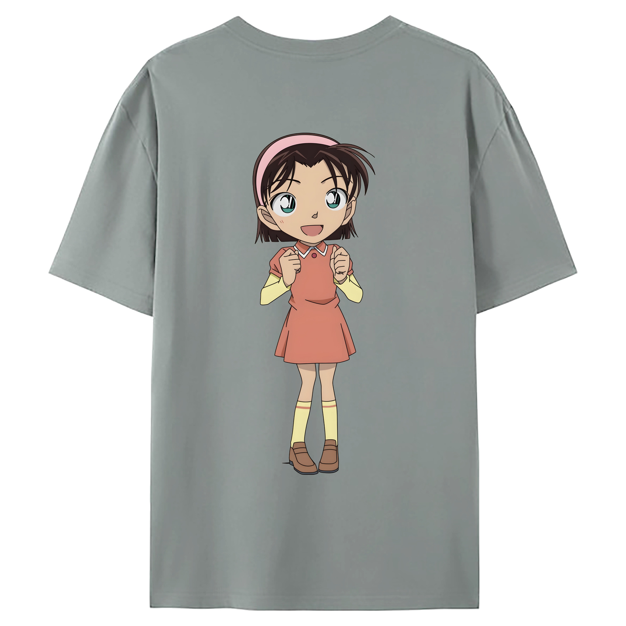 （画像用） 名探偵コナン 吉田 歩美 よしだ あゆみ Detective Conan my Yeager 綿100％ メンズ半袖Tシャツ（バックプリント） 通気性